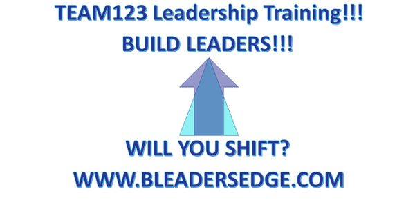 TEAM123 leadership training. Build leaders. BLeadersEdge