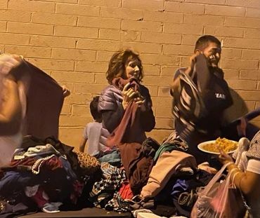 Providing clothing to the homeless