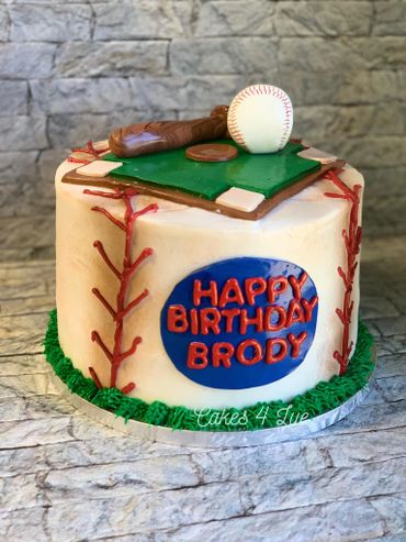 baseball birthday cake