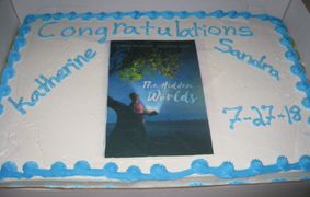 Visitors to the book launch got to enjoy a slice of this cake. 