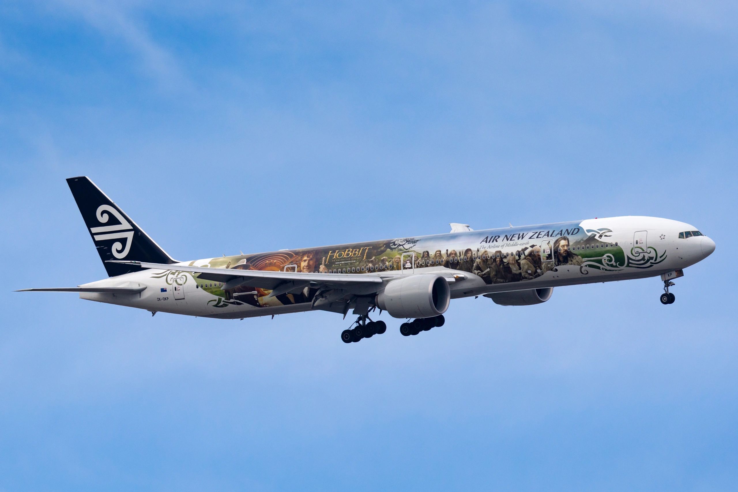 L'aereo neozelandese riporta il meraviglioso cast de Il Signore degli Anelli.