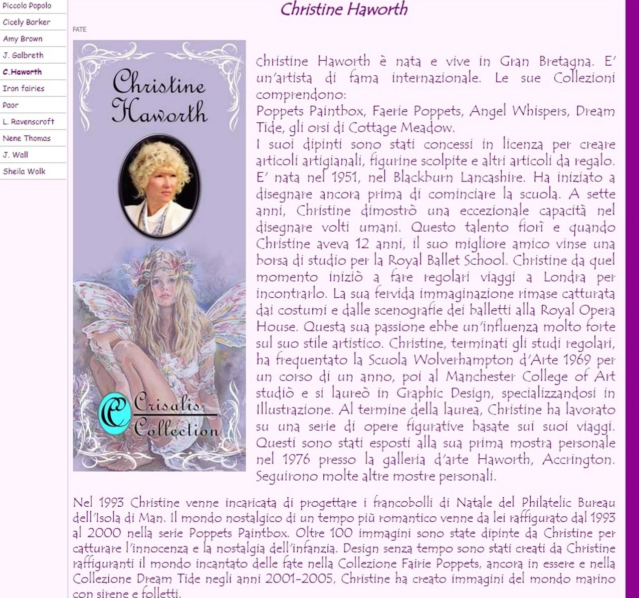 Christine Haworth fairies artist