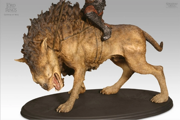 Particolare del terrificante Warg scultura originale