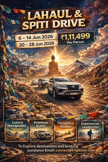 Adventure drive through Lahaul & Spiti in premium SUVs with luxury hotels and experienced leadership.