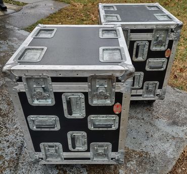 Jan Al 10U shock mount rack road cases