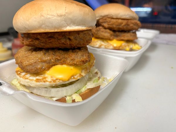 Double Country Fried Steak Egg and Cheese All The Way