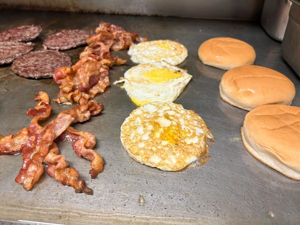 Breakfast on the grill