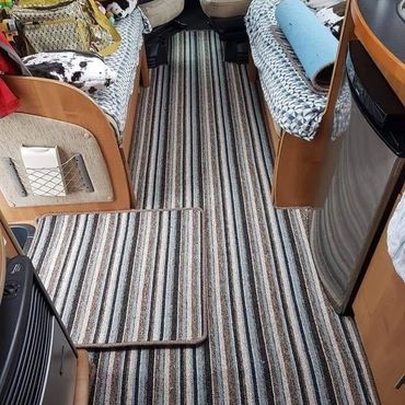 Caravan carpet and door mat