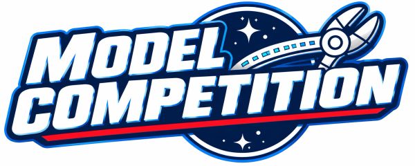 Logo for Model Competition featuring text and a space theme.