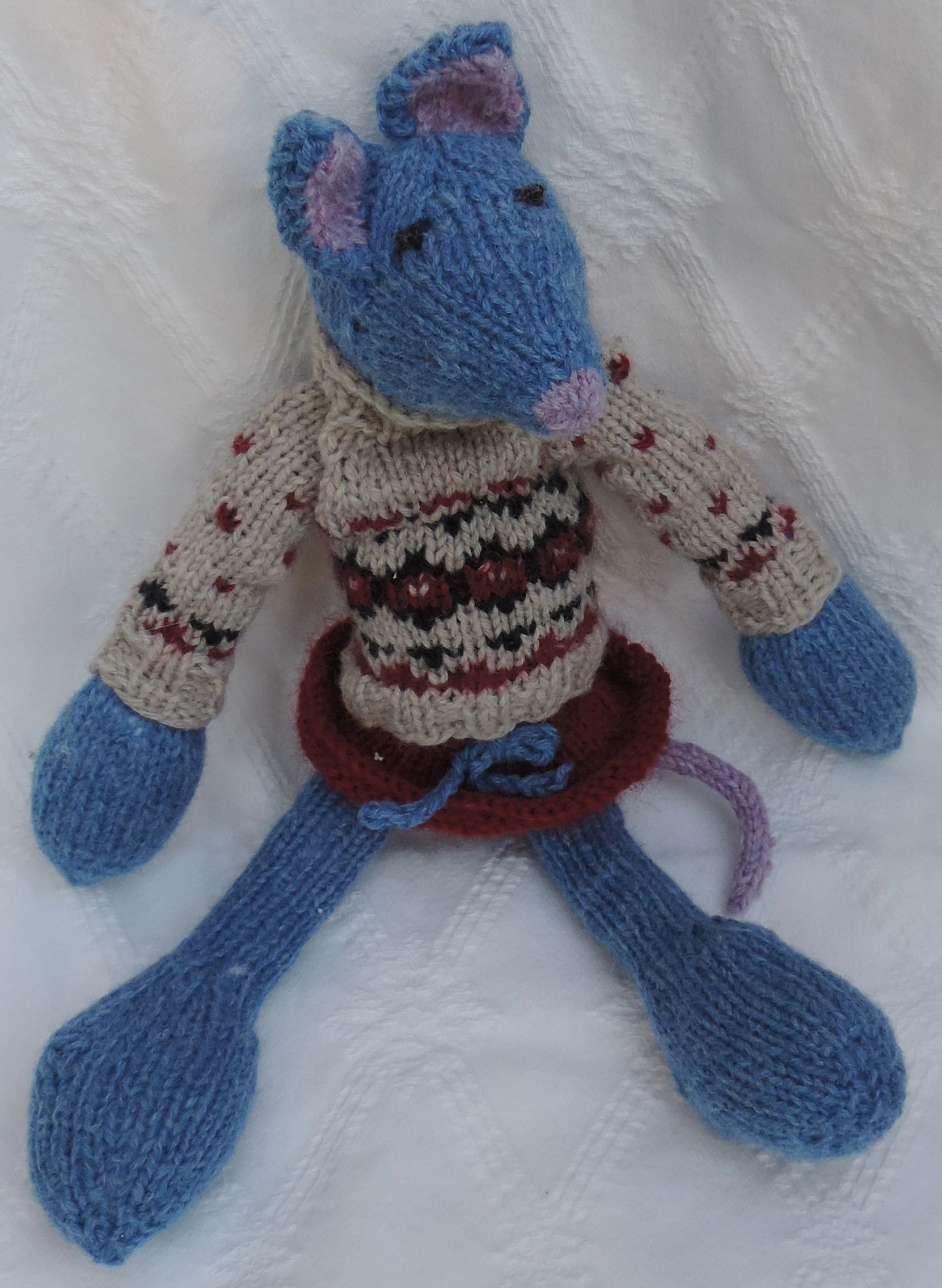 Harriet Mouse with a Red Skirt Hight 34cm