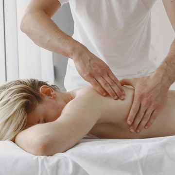 Patient being massaged