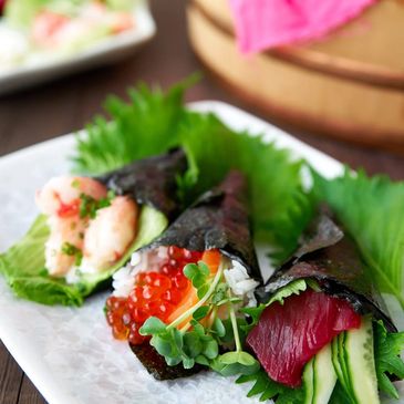 Indulge in the artful simplicity of Temaki, where every handroll is a culinary delight. Elevating yo