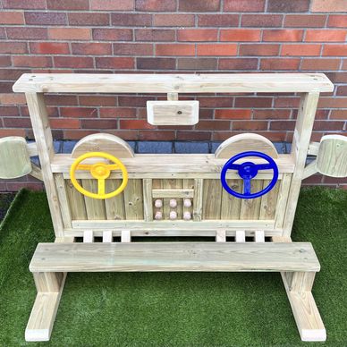 Children's wooden role play driving school, car, bus, lorry, etc. for nurseries and early years
