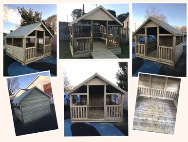 Outdoor classrooms / shelters. Outdoor teaching space.