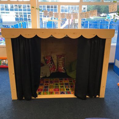 Wooden Safe Space Sensory Shelter for schools and EYFS