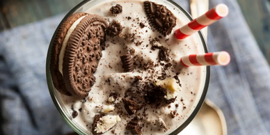 Oreo milkshake - we use real ice cream in our shakes and malts