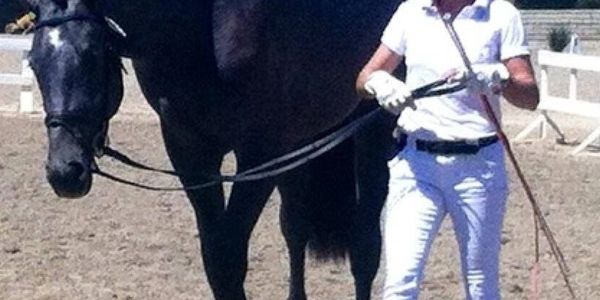 My 2010 home-bred Oldenburg gelding Wintz Charming “Folly”, at 2 years old, winning the 2 year old c