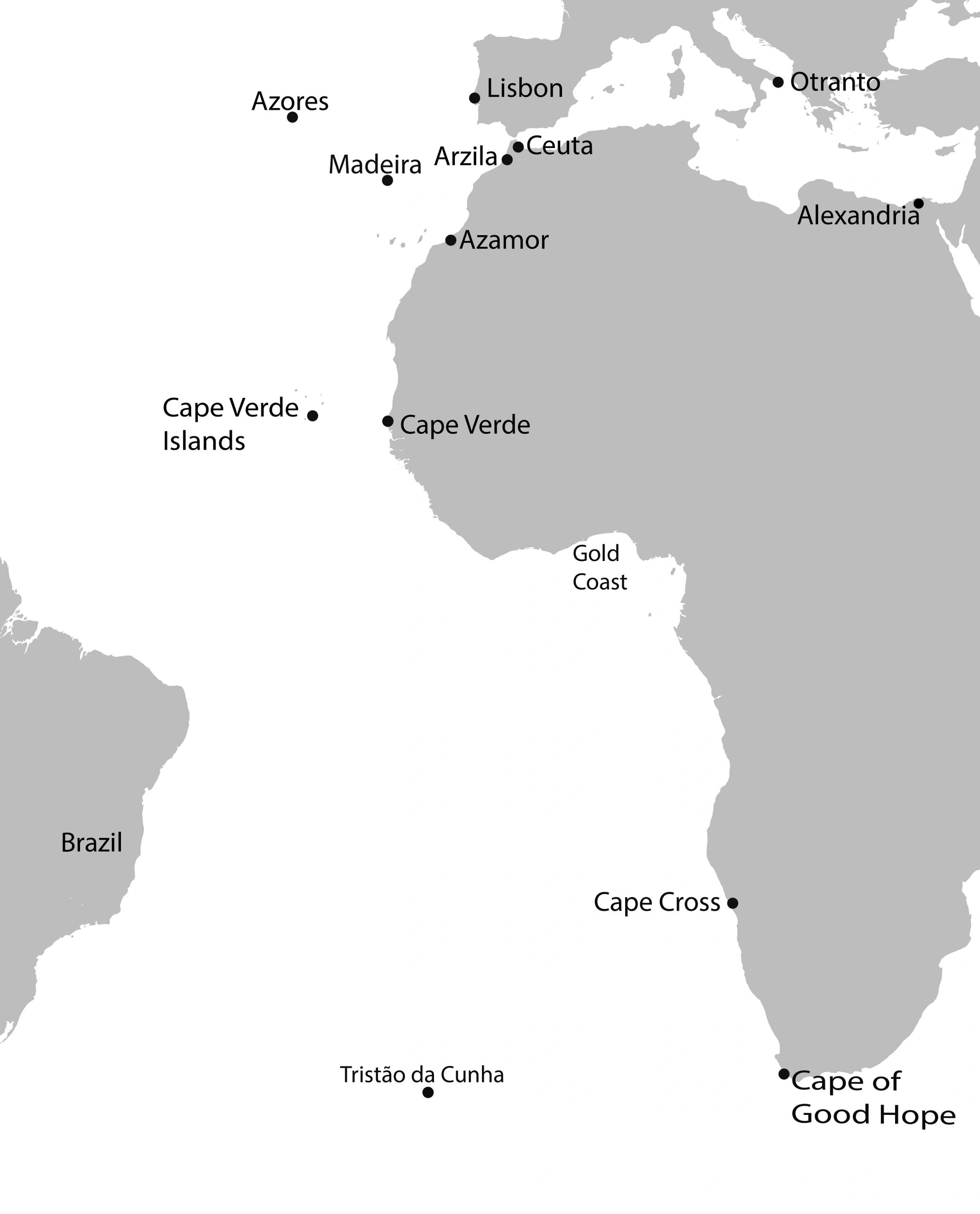 Map for Albuquerque: the Atlantic Ocean