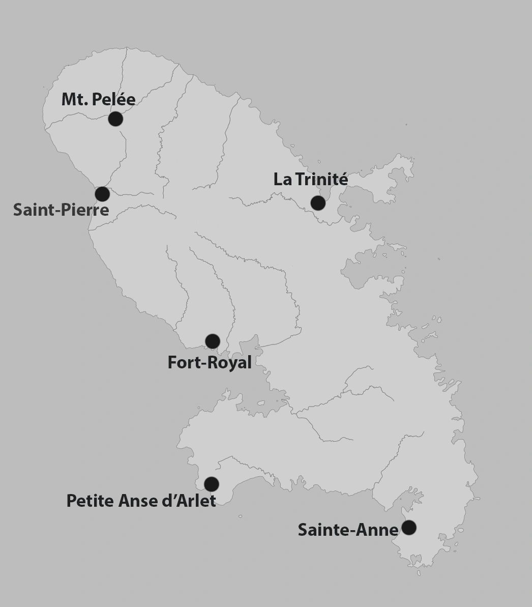 Map of Martinique