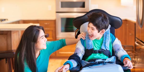 Home care aid providing child care at home