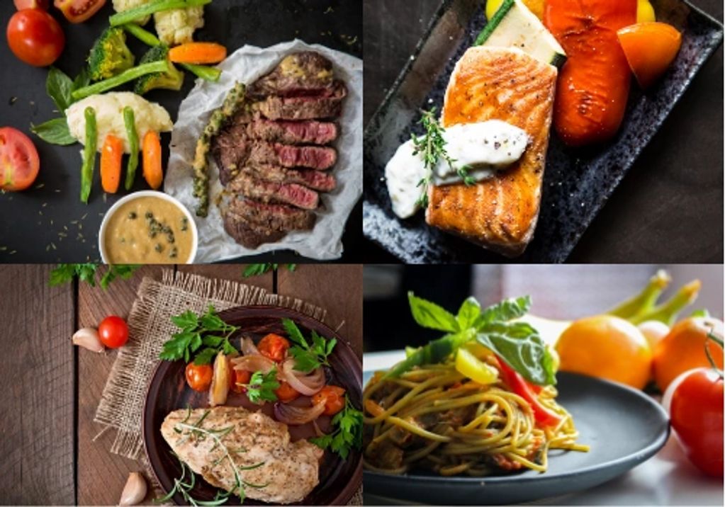 healthy food, meal service, keto, vegan, vegetarian