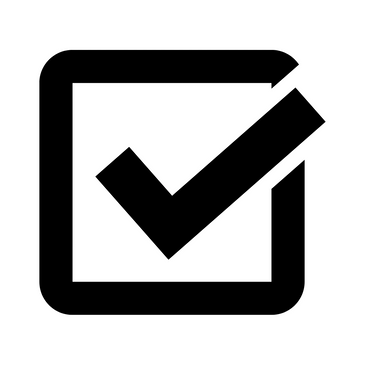 Lineart of a checkbox