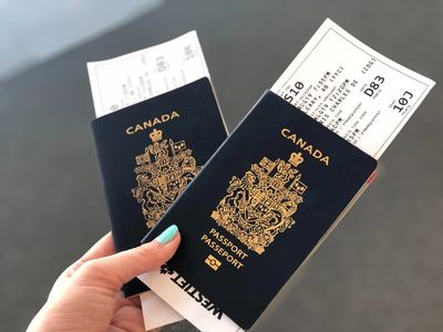 A person carrying two Canadian passports