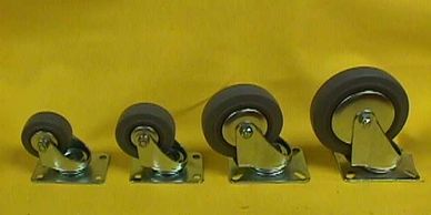 group image of various size swivel casters 