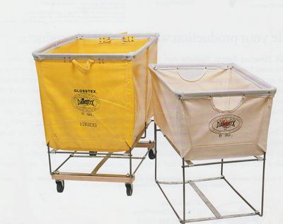 yellow glosstex elevated truck and canvas elevated basket