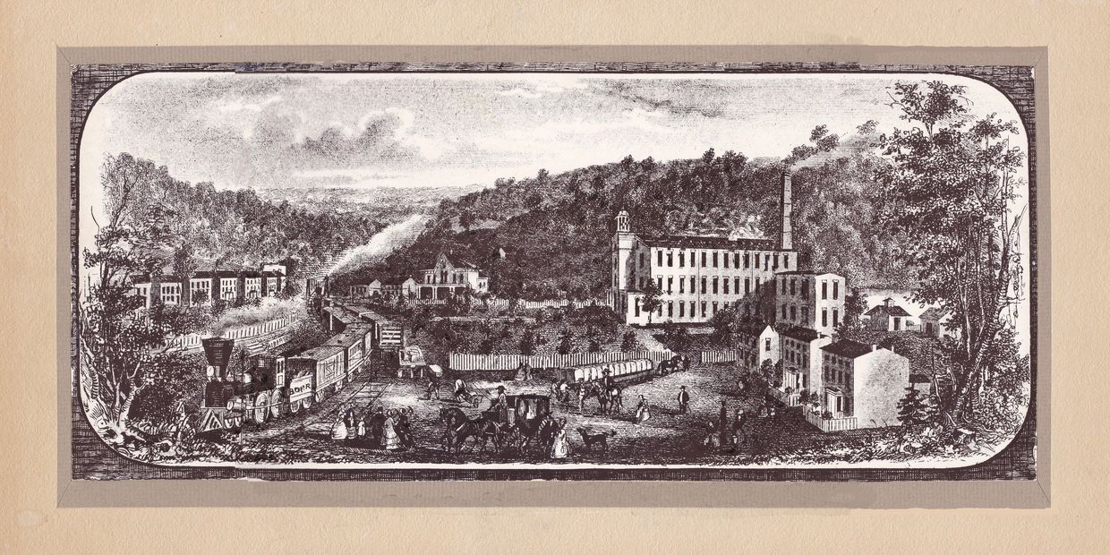 1088's lithograph of Alberton Maryland, whose name was later changed to Daniels.