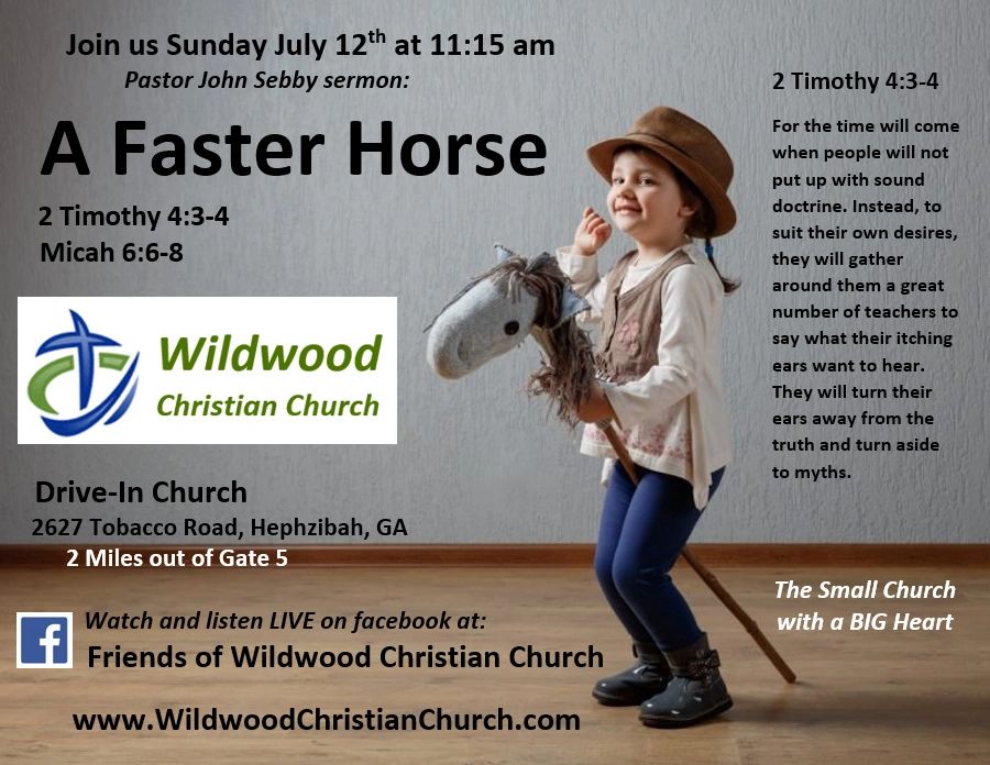 Pastor John Sebby Wildwood Christian Church