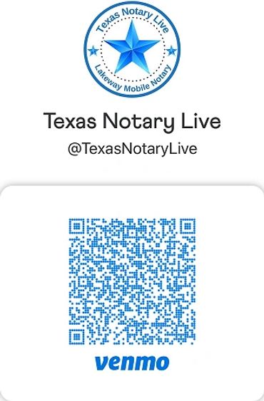 Texas Notary Live Venmo Payment