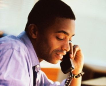 man talking on a phone