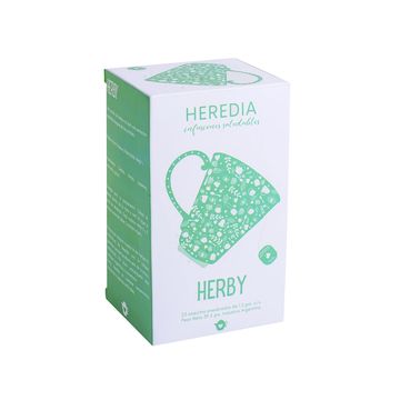 Caja con 15 saquitos de té, Heredia.
