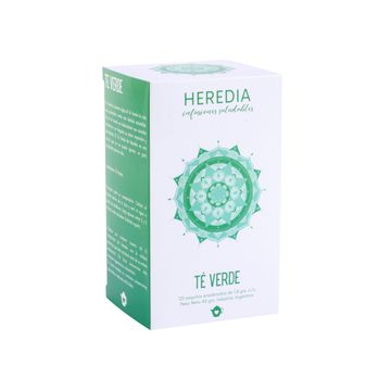 Caja con 15 saquitos de Té verde, Heredia.