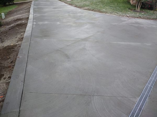 Decorative concrete driveway
