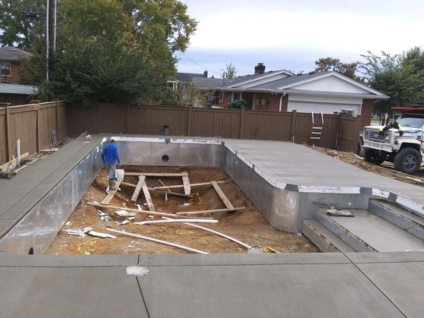 Custom pool and pool deck