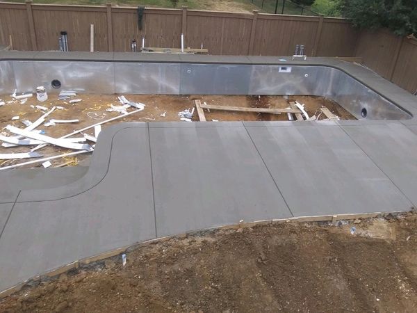 Custom pool and pool deck