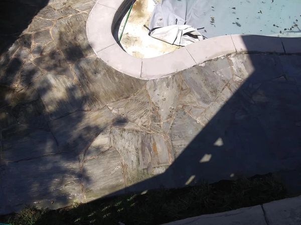 Decorative stamped concrete