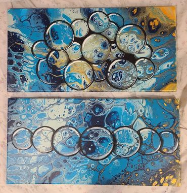 abstract acrylic 
fluid art
poured acrylic art