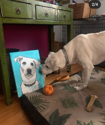 Pet painting
Acrylic painting
dog painting