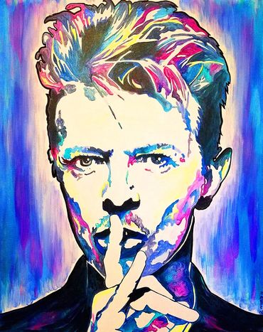 David Bowie acrylic painting
David Bowie art
David Bowie portrait