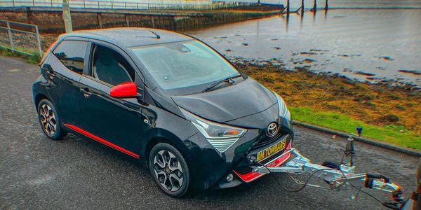Toyota Aygo with A frame fitted Inverness