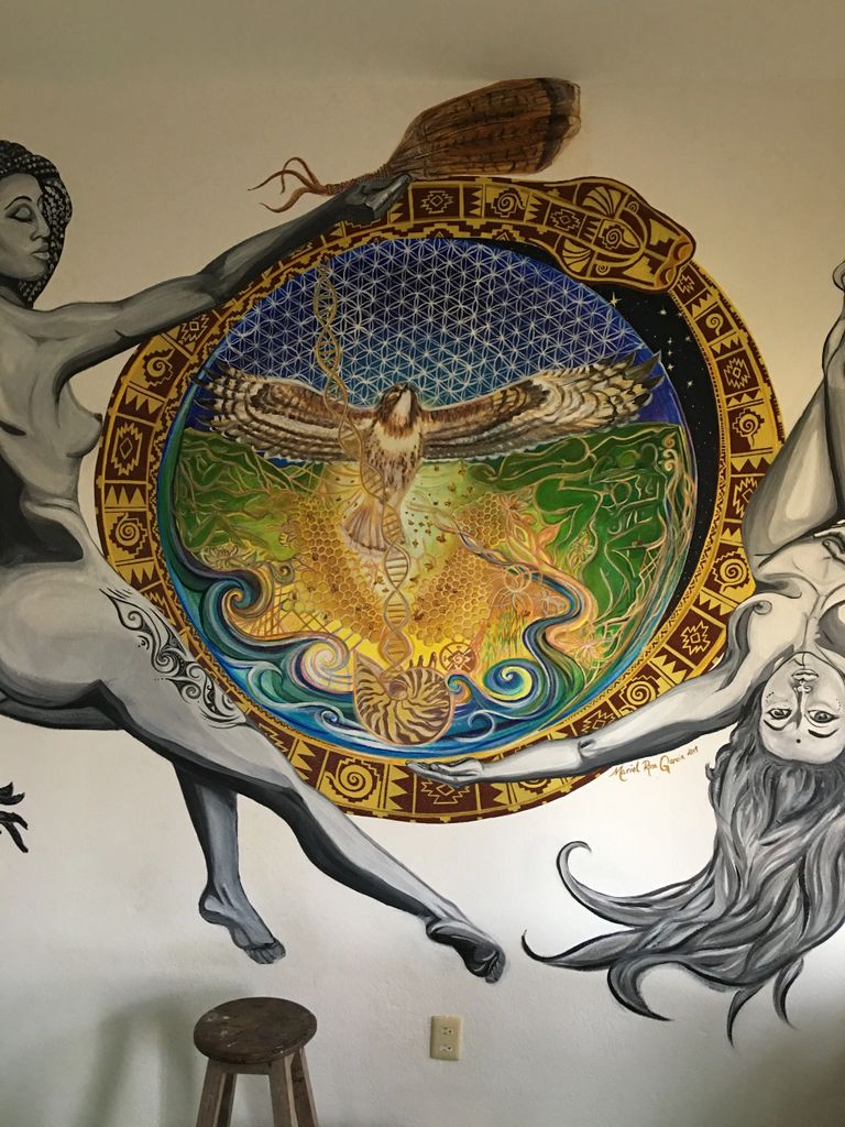 Mural in a Private Home... Oaxaca, Mexico