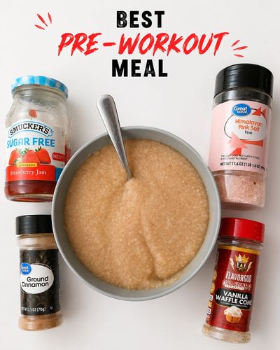 Best pre-workout meal with simple ingredients.