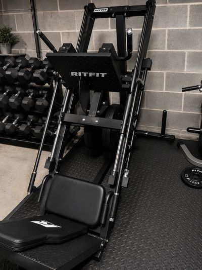 RITFIT leg press machine in a gym.