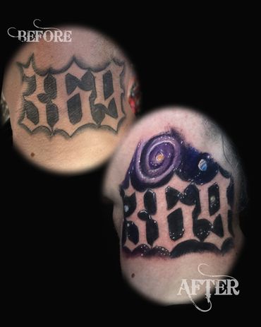 619 Tattoo Cover-up & Restoration by Dave Sanders, Renegade Tattoo Hamilton Ontario