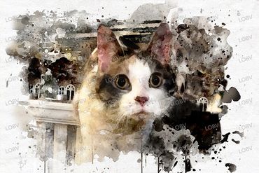 Painting of a Cat