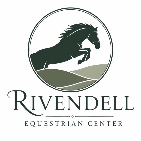 Logo of Rivendell Equestrian Center featuring a horse.