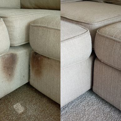 Upholstery cleaning service in leeds after a powerful extraction with an antibacterial deodorizer 